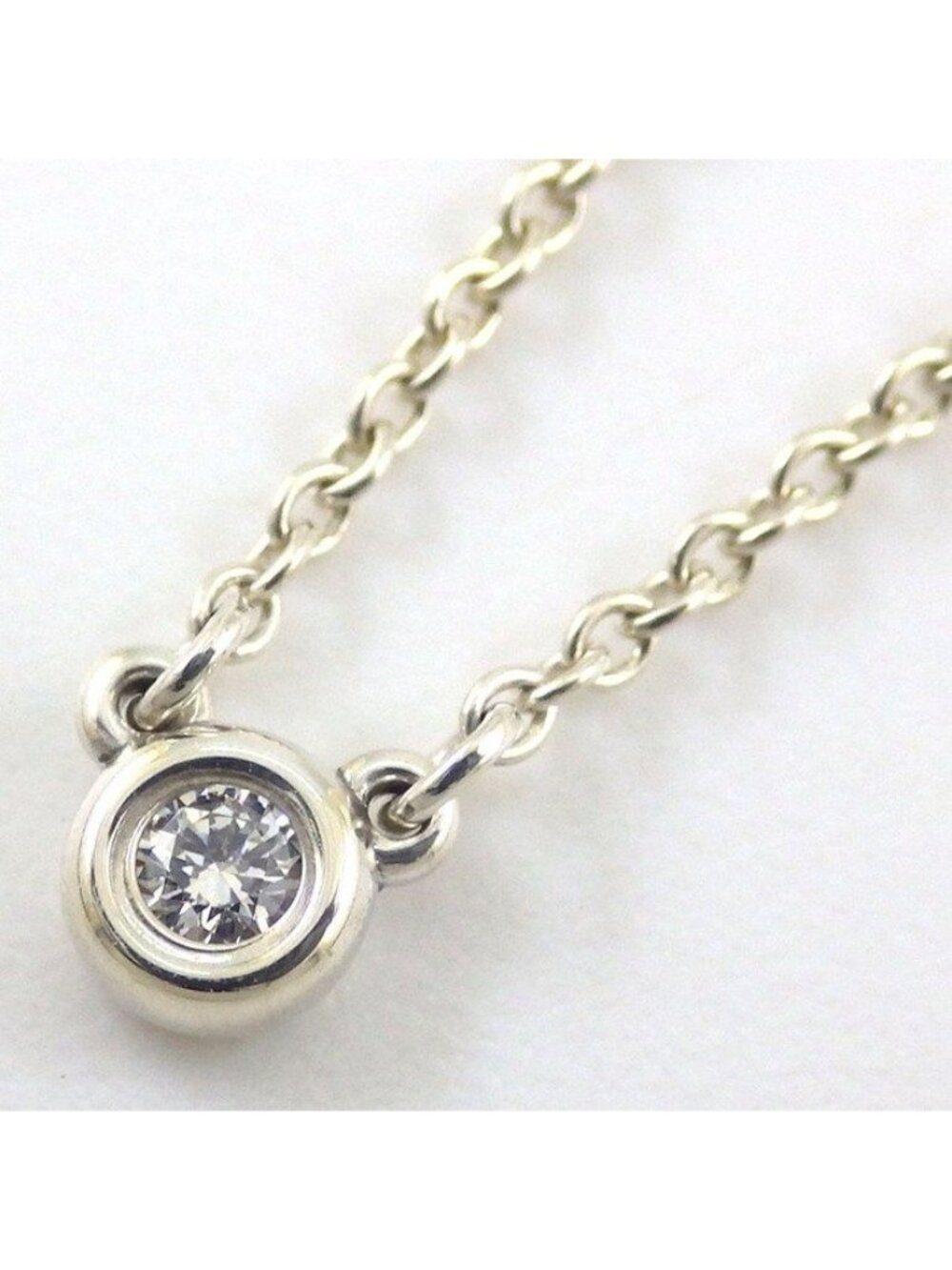 Tiffany & Co Necklace by the Yard Single Diamond